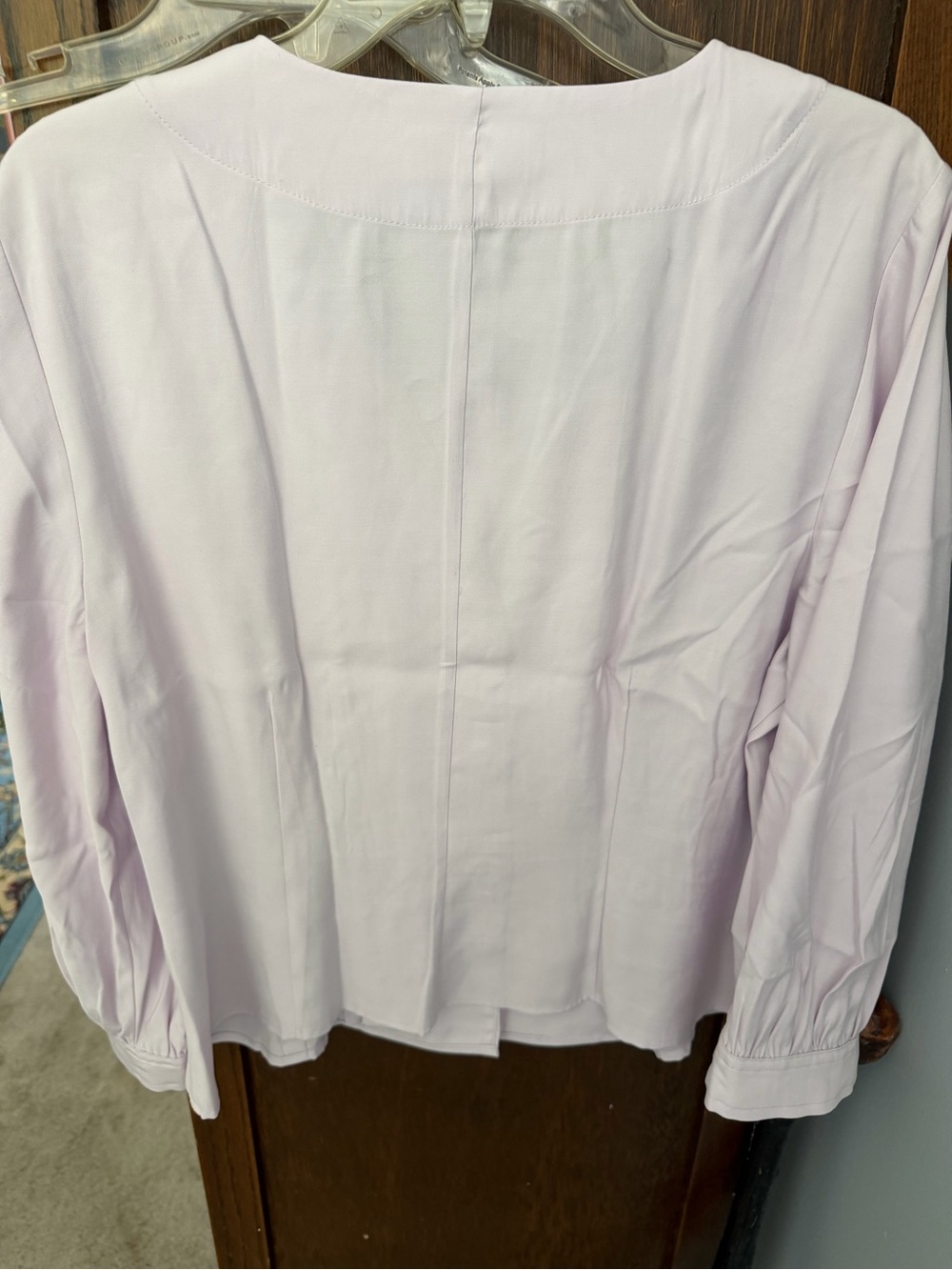 Banana Republic Lavender Button-Back Blouse